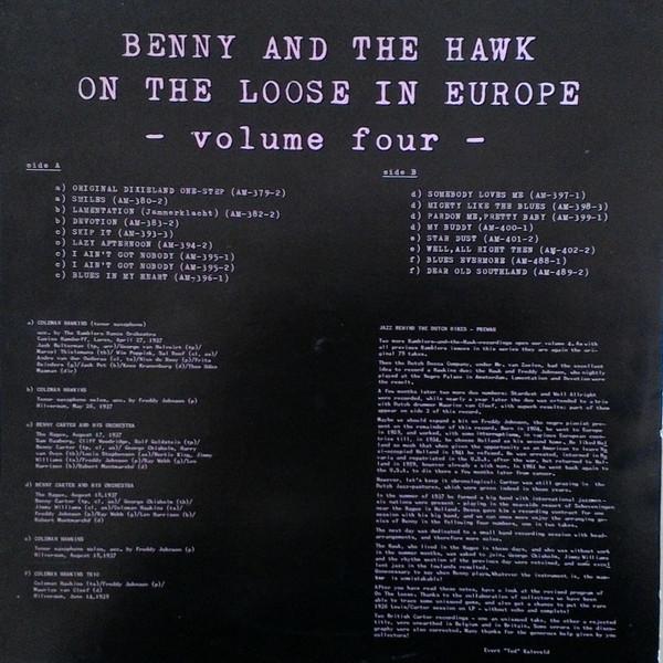 Benny Carter, Coleman Hawkins - Benny And The Hawk On The Loose In Europe Vol.4