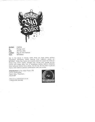 Cabbie - Firing Line / All You See