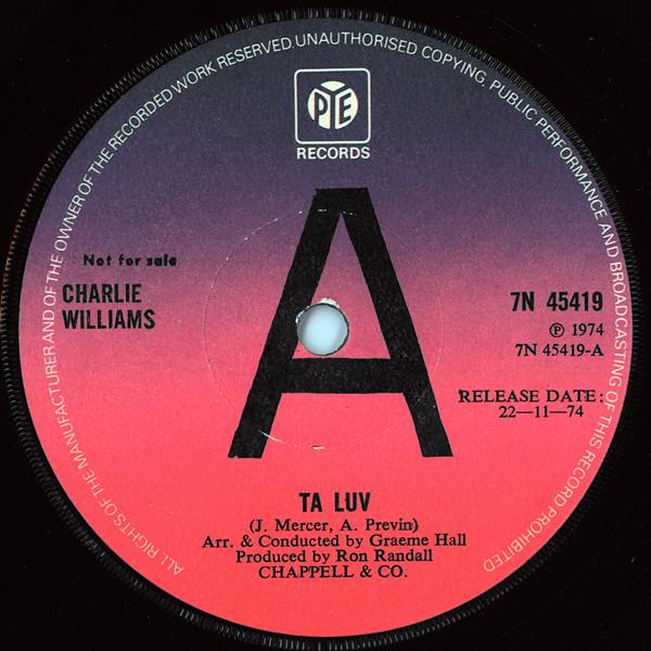 Charlie Williams (2) - Ta Luv