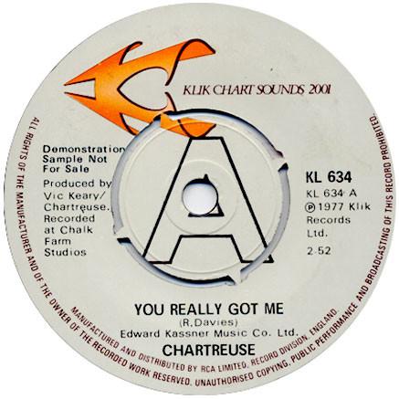 Chartreuse  - You Really Got Me