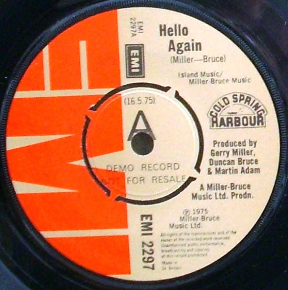 Cold Spring Harbour - Hello Again