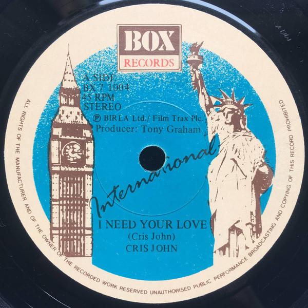 Cris John - I Need Your Love