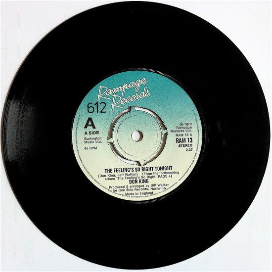 Don King  - The Feeling's So Right Tonight