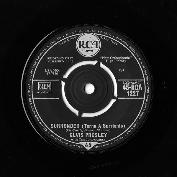 Elvis Presley, The Jordanaires - Surrender (Torna A Surriento)
