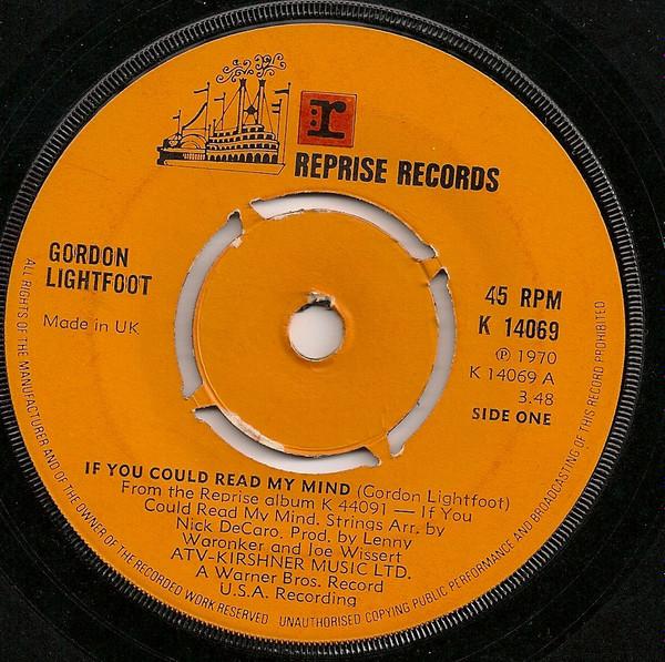 Gordon Lightfoot - If You Could Read My Mind