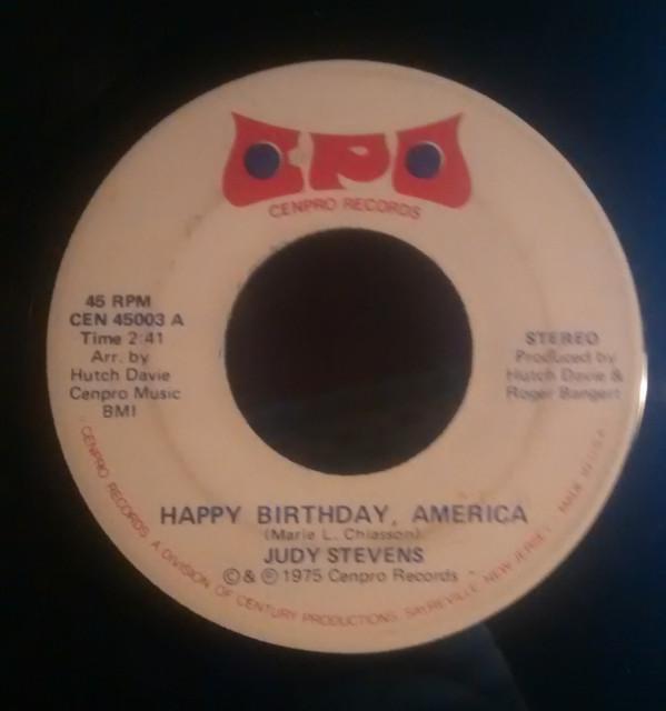 Judy Stevens - Happy Birthday America / New Jersey To Thee