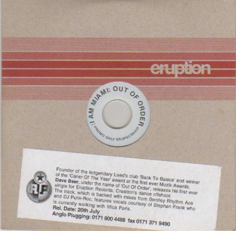 Out Of Order - I Am Miami (You're Looking At Him)