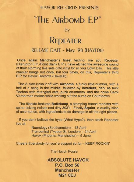 Repeater  - The Airbomb E.P