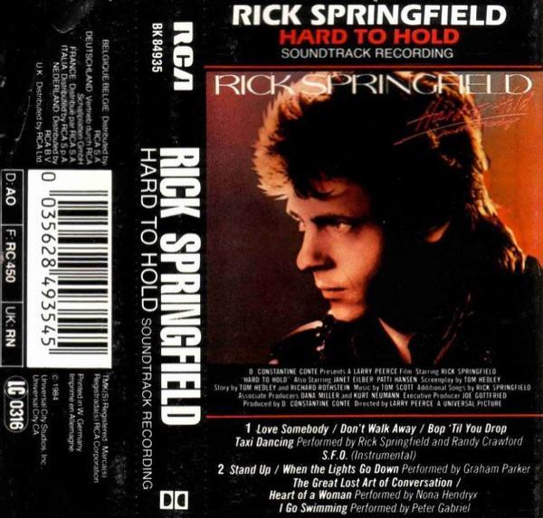 Rick Springfield - Hard To Hold - Soundtrack Recording