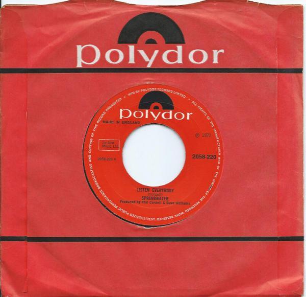 Springwater - Listen Everybody / Guiding Light