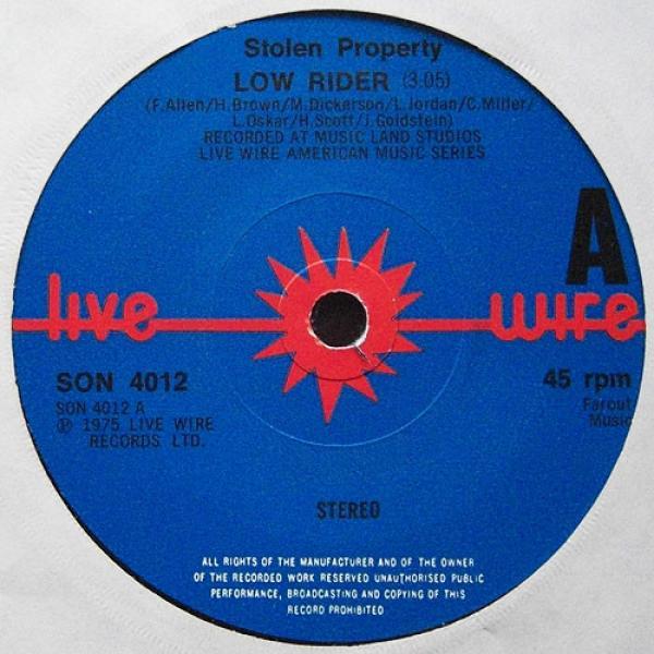 Stolen Property  - Low Rider / Black Jack