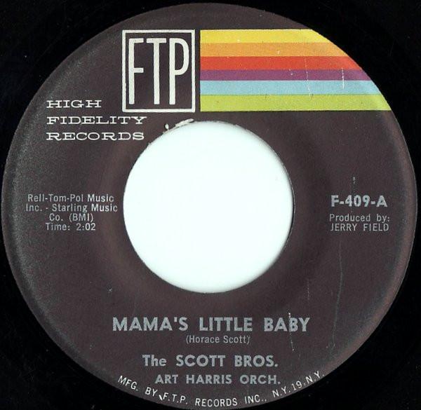 The Scott Brothers, Arthur Harris And His Orchestra - Mama's Little Baby / Cindy Oh Cindy