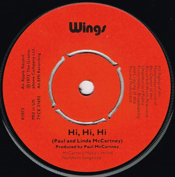 Wings  - Hi, Hi, Hi / C Moon